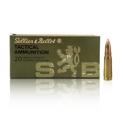 Puškové střelivo FMJ Sellier&Bellot 7,62 x 39 124 gr / 8,0g - 20 nábojů - V340842