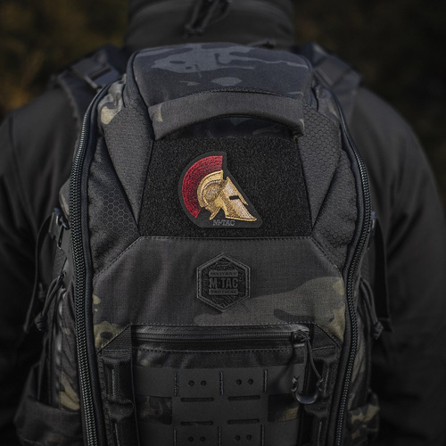 M-Tac - nášivka na přilbu Spartan - výšivka - 500D Cordura - zlatá/červená - 51333000
