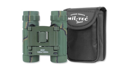 Mil-Tec - skládací mini dalekohled 8x21 - Camo - 15701020