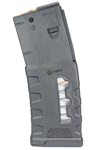 MFT - Polymerový okénkový zásobník Extreme Duty pro AR-15 / M4 - 5,56 x 45 mm/.223 - 30 nábojů - černý - EXDPM556-W-BL