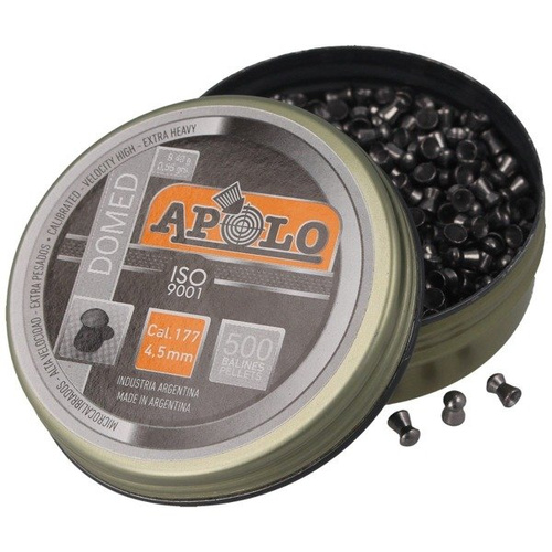 Apolo - Kuličky do vzduchovky s klenutou hlavicí Extra Heavy - .117 / 4.52mm - 500 ks - E19913-2