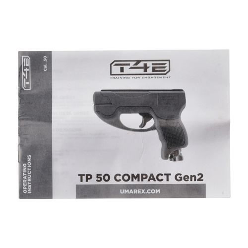 Umarex - Pistolová gumová střela RAM T4E TP 50 Compact Gen 2 - Ráže .50 - CO₂ 8 g - černá - 2.4083