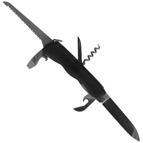 Mikov - Multifunkční kapesní nůž Praktik 110 mm - 6 nástrojů - černý - 115-NH-6/AK BLK