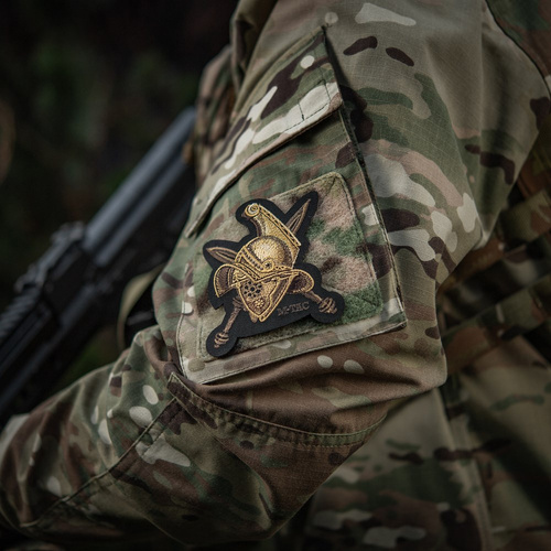 M-Tac - Nášivka na přilbu Gladiátor - výšivka - 500D Cordura - zlatá - 51374002