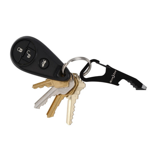 Nite Ize - Karabina se sadou nástrojů DoohicKey ClipKey Tool - ocel - černá - KMTCK-01-R3