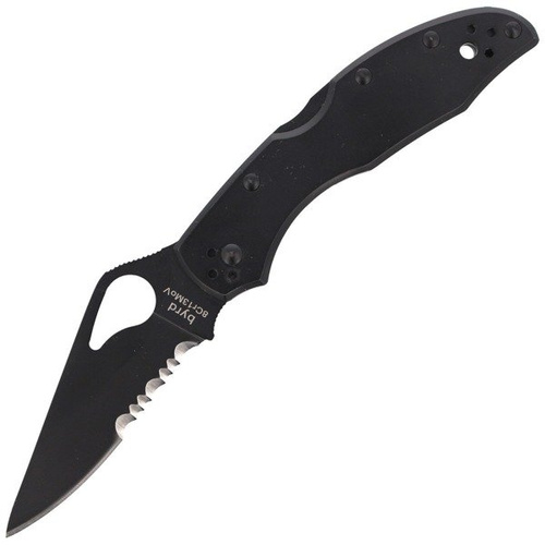 Spyderco - Nůž Byrd Meadowlark™ 2 Stainless Black / Black Blade CombinationEdge - BY04BKPS2