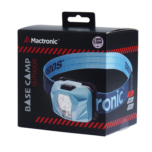 Mactronic - Čelovka Base Camp - 360 lm - 800mAh - modrá - AHL0112