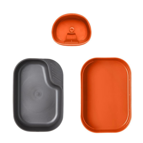 Wildo - Základní cestovní sada nádobí Camp-A-Box - oranžová / šedá - SE-CAS-PP-2419A.