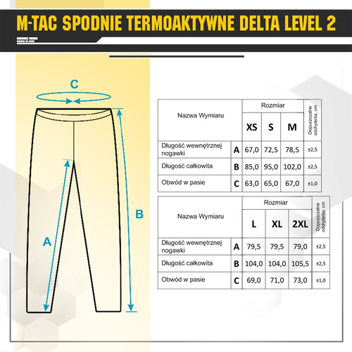 M-Tac - Termoaktivní kalhoty Delta Level 2 - Fleece - Coyote Brown - 70005017