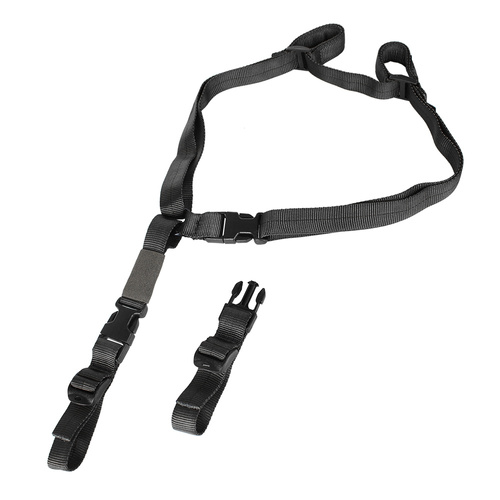 Cetacea Tactical - Konvertibilní dvoubodový závěs na králíka - černý - TA-RABBIT-BLK