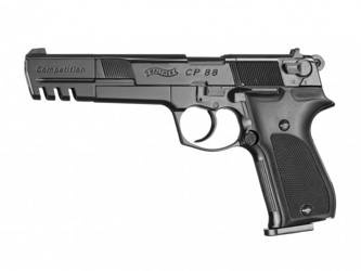 Umarex - Vzduchová pistole Walther CP88 Competition CO2 - 4,5 mm - Diabolo - černá - 416.00.05