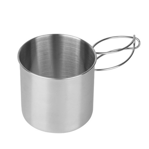 Mil-Tec - Hrnek z nerezové oceli se sklopným uchem - 600 ml - 14602600