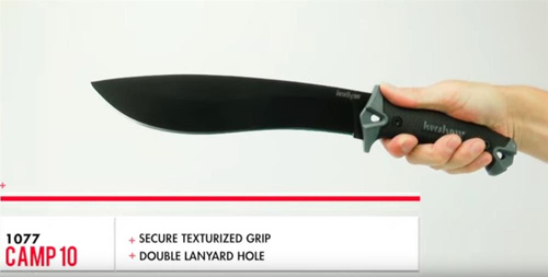 Kershaw - Camp Machete - 10" - černá - 1077