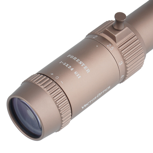 Vector Optics - Puškohled Forester 1-5x24 - 30 mm - druhá ohnisková rovina - FDE - SCOC-32