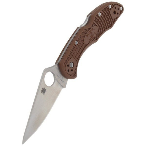 Spyderco - Nůž Delica® 4 FRN Flat Ground Brown - C11FPBN
