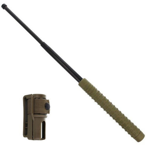 ESP - Tvrzený rozšiřitelný obušek s pouzdrem - 21''- Extra Grip rukojeť - Army Green / Black - EXB-21H-GR-BK BH-54