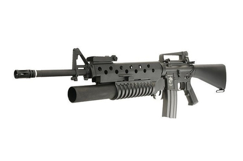 Specna Arms - replika karabiny SA-G02 ONE™ s granátometem M203 - černá