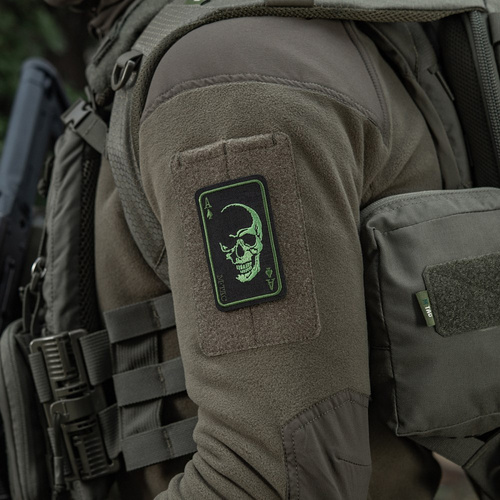 M-Tac - Morální nášivka Face of War - Cordura - Černá/Zelený - 51389201