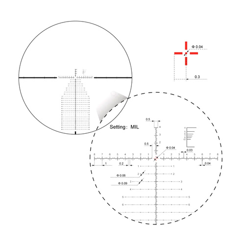 Vector Optics - Puškohled 34mm Continental x6 4-24x56 - FFP - VEC-MBR - FDE - SCFF-39