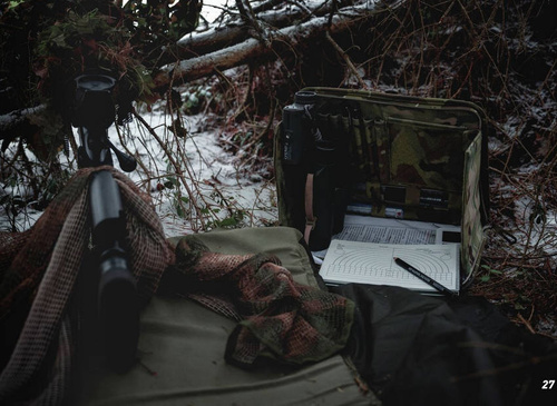 Modestone - Vojenský vodotěsný deník pro odstřelovače - 148 x 210 mm - zelený - SLOGC53SMIL