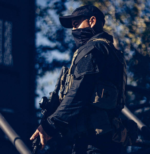 Helikon - Vojenská mikina Raid - Ripstop - 8 kapes - RAL 7013 - BL-RAD-SP-81