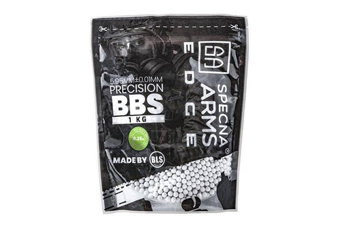 Specna Arms - Bio BBS pro ASG EDGE - 0,25 g - 4000 kusů - Bílá - SPE-16-027217