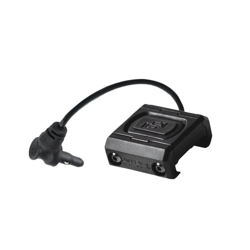 Unity Tactical - Kabelový gelový spínač ModButton Lite - jeřábový laser - 4,5" - Černá - MBL-BLK-CL-4,5
