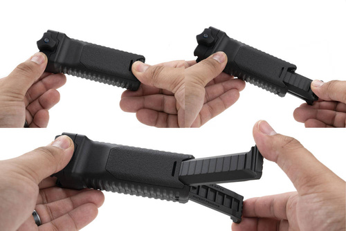 Strike Industries - Strike Bipod Grip - Picatinny - Black - SI-AR-BIPOD