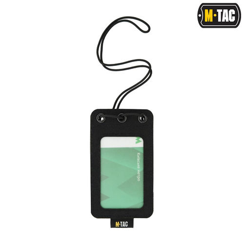 M-Tac - Držák na odznaky s průhledným panelem - černý - 10131002