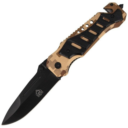 Puma - Nůž Solingen AISI 420 Camo 90 mm Rescue Folder - 306312
