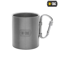 M-Tac - termohrnek s karabinou - 280 ml - nerezová ocel - chrom - 60008012