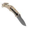 ESP - Záchranářský nůž - hladká čepel - Khaki - RKK-01