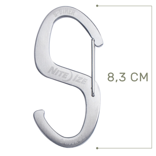 Nite Ize - S-Biner® Hook 'N Hold™ - nerezová ocel - SBH-11-R6