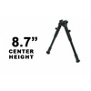 Leapers - Střelecká dvojnožka UTG® s držákem Picatinny QD - 8,7-10,6" - černá - TL-BP69SQ