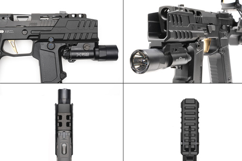 Strike Industries - Štít proti výbuchu Hyper pro pistole SMC Alfa/Bravo - Černý - SI-SMC-BS-S