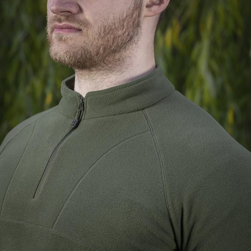 M-Tac - Vojenský fleecový svetr Delta Polartec Cardigan Raglan - Army Olive - 70022062