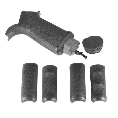 MFT - Pistolová rukojeť pro AR15 Engage - s výměnnými panely - černá - EPGI16-BL