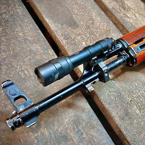 FTCS - Držák pro taktickou svítilnu na hlaveň AK/AKM - černý - č.11