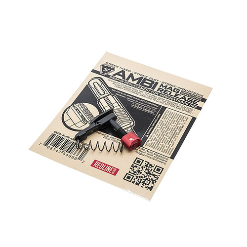 Strike Industries - AMBI AR-15 Oboustranná západka zásobníku - červená - SI-AR-AMBI-MR-RED