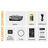 Fenix - Taktická LED svítilna pro krátké zbraně - 1200 lumenů - Picatinny - 1100 mAh - GL19R