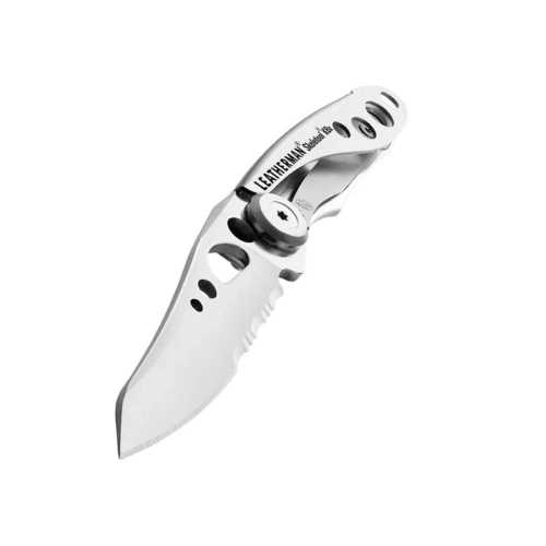Leatherman - Zavírací nůž Skeletool KBX EDC - kombinovaná čepel - Stainless - 833176