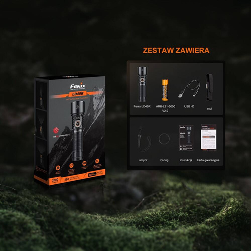 Fenix - LED svítilna LD45R - 2800 lm - černá - LD45R