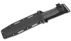 Ka-Bar 1214 - Černý nůž se zoubky - pouzdro GFN