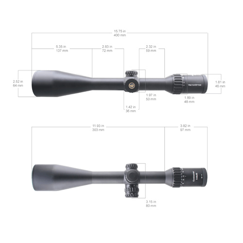 Vector Optics - Puškohled Continental x6 5-30x56 CDM Hunting - Černá - SCOL-X22