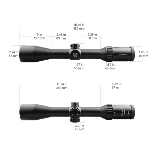 Vector Optics - Continental Scope x6 1,5-9x42 - 42 mm - G4 - Black - SCOM-23