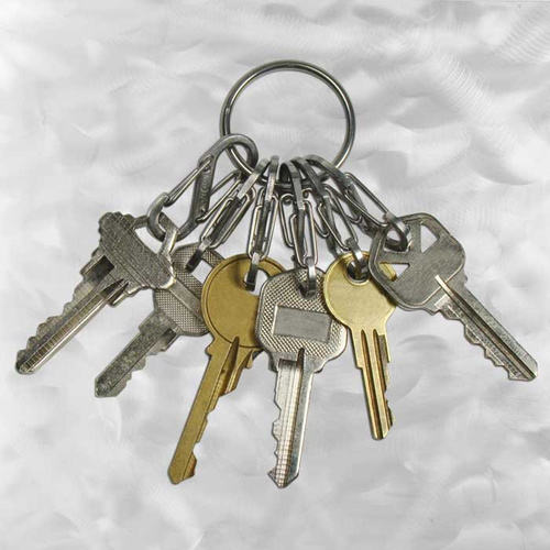 Nite Ize - S-Biner KeyRing Steel - nerez - KRGS-11-R3