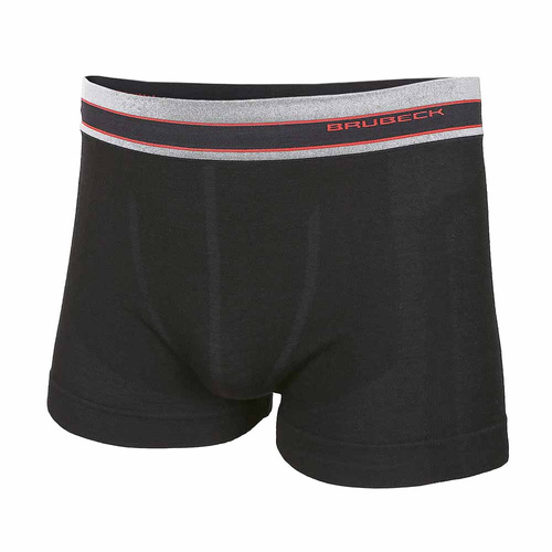Brubeck - Aktivní vlněné boxerky Merino - černé - BX10870
