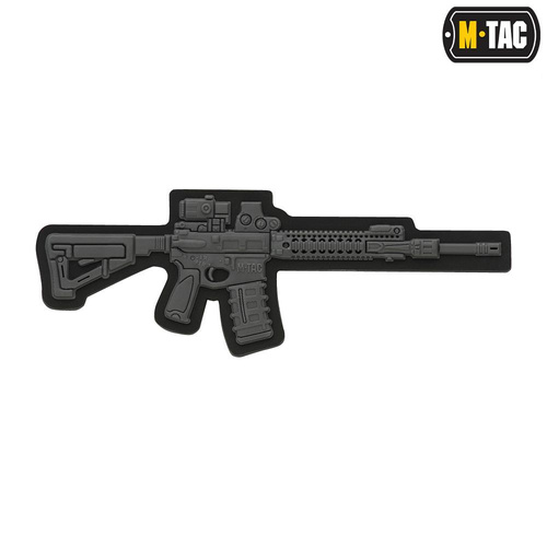 M-Tac - Morální nášivka AR-15 - PVC 3D - tmavě šedá - 51112012