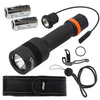 Walther - HFC1 LED taktická svítilna s baterií 3200 mAh a gelovým spínačem Remote Switch - 1000 lm - černá - 3.7145