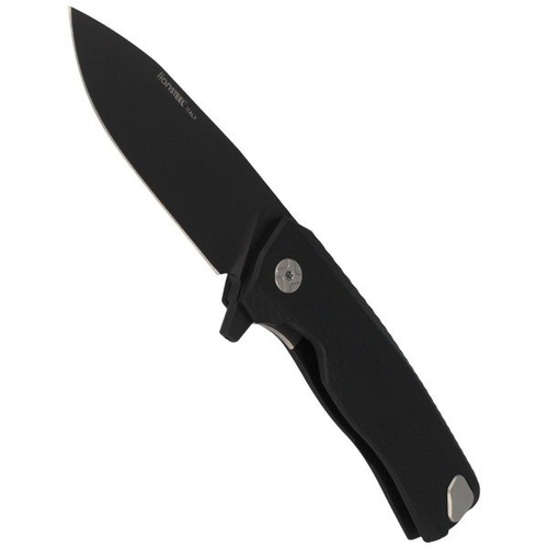 LionSteel - Zavírací nůž s hliníkovou černou / černou čepelí - ROK A BB